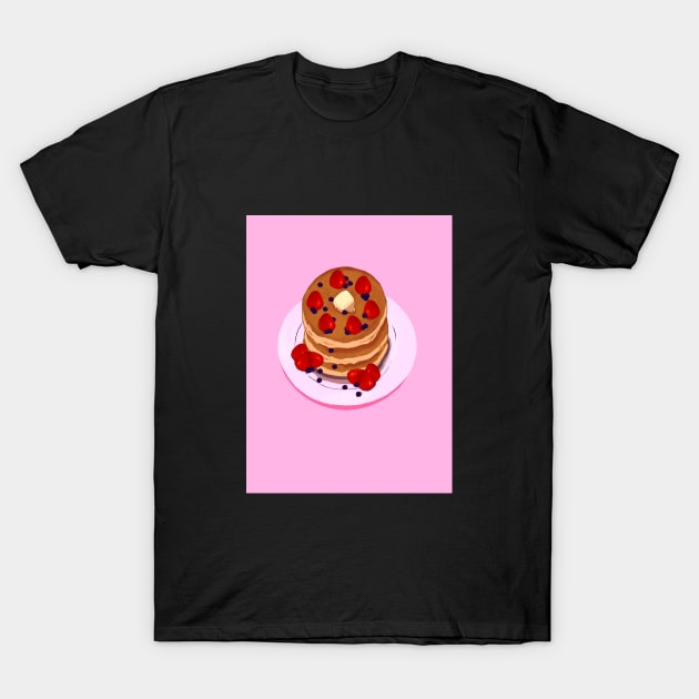 Fluffy Pancakes T-Shirt by claudiasghost